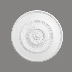 Rozeta - průměr 592 mm, hloubka 85 mm, maximální šířka řezaného otvoru 85 mm