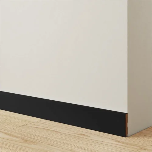 Soklová lišta - ČERNÁ, 80 x 16 x 2750 mm (šířka x hloubka x délka)