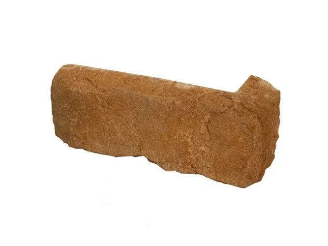 Betonový obklad, ROH, Z BETONU, CALABRIA 1 - mocca, středně hnědá, tloušťka 10-28 mm, 0.40 m2