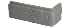 Cihlový obklad, ROH, Z BETONU, BOSTON 4 - moonlight, středně šedá, 90 x 200 mm, tloušťka 8-21 mm, 0.87 bm