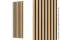 Systémový obkladový panel STRAMA PANELS - LAMELY DUB - ČERNÝ PODKLAD, dřevotřísková deska, dekorativní fólie, 12 x 600 x 2800 mm