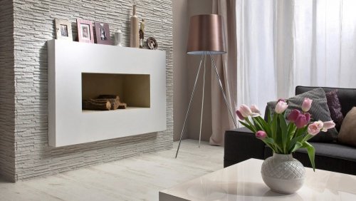 Realizace betonového obkladu PALERMO 1 – Sicilská architektura kolem krbu