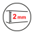 2 mm
