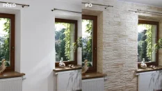 Sádrový obklad, ZE SÁDRY, RIMINI 1, světlá, 518 x 110 mm, tloušťka 20-24 mm, 0,46 m2