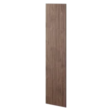 Velkoformátový lamelový panel SONORA - DÝHA Z AMERICKÉHO OŘECHU, 600 x 2750 mm, ČERNÝ MDF PANEL