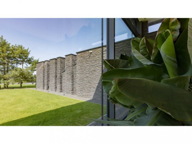 Betonový obklad, Z BETONU, SIERRA 3, šedá, 80 x 550 mm, tloušťka 12-32 mm, 0.4 m2