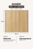 Lamelový panel MOJAVE - DUBOVÁ DÝHA, ČERNÝ podklad MDF, 600 x 600 x 11 mm