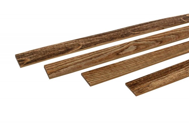 VZOREK - Dřevěná krycí lišta VINTAGE 002, rozměr vzorku: 30 x 200 mm