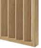 Deliaca lamelová stena s podstavcom - voľne stojaca, 990 x 2005 mm, (MDF), DUB PRÍRODNÝ - Typ lamiel: Kolmé na základňu