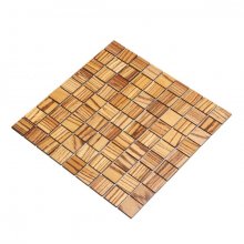 ZEBRANO mozaika 2D - dřevěný obklad do koupelny a kuchyně