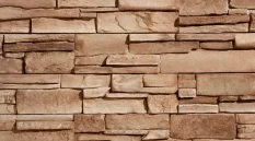 VZOREK - Betonový obklad, Z BETONU, GRENADA 6 - rose, hnědá, 550 x 117 mm, tloušťka 22-38 mm
