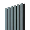 Akustický panel ACOUSTIC LINE - smoke blue | čierny, 2650 x 245 x 22 mm, lamely MDF + FINISH FOLIE, akustický podklad FILC