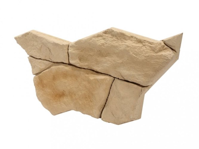 Sádrový obklad, ZE SÁDRY, NANGA 1, světle hnědá, 440 x 220 mm, tloušťka 12-30 mm, 0.43 m2
