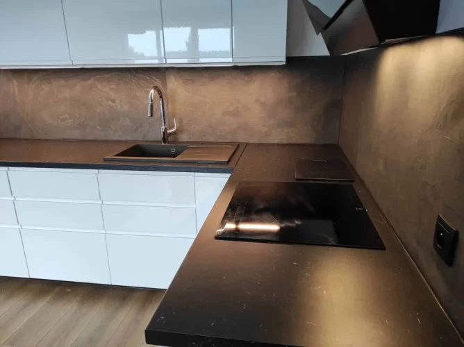Kamenná dýha - Black Slate, 1220 x 610 x 3 mm