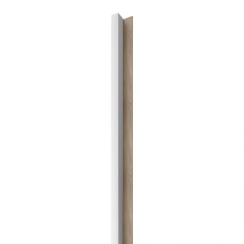 Dřevěná lamela LINEA SLIM 1 - bílá / dub