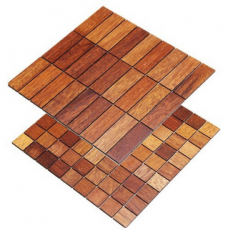 MERBAU mozaika 2D - dřevěný obklad do koupelny a kuchyně