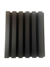 Akustický panel - ČERNÝ, MDF + FOLIE FINISH, ČERNÝ akustický podklad FILC, 300 x 345 mm