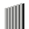 Akustický panel ACOUSTIC LINE - glacier grey | černá, 2650 x 245 x 22 mm, lamely MDF + FINISH FOLIE, akustický podklad FILC