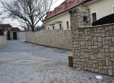 Kamenný obklad, Z BETÓNU, Hradný múr Champagne, hnedá, 60 - 400 x 150 - 160 mm, hrúbka 10 - 30 mm, 1 m2 Kamenný obklad, Z BETÓNU, Hradný múr Champagne, hnedá, 60 - 400 x 150 - 160 mm, hrúbka 10 - 30 mm, 1 m2