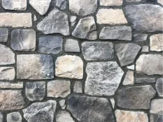 VZOREK - Kamenný obklad, Z BETONU, MIX Davos, různé odstíny šedé a hnědé