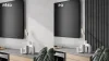 Akustický panel - ČIERNY, MDF + FOLIE FINISH, SIVÝ akustický podklad FILC, 300 x 2750 mm
