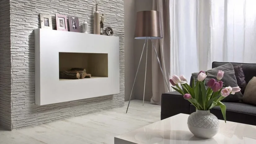 Betonový obklad, Z BETONU, PALERMO 1, bílá, 550 x 142 mm, tloušťka 10-26 mm, 0.62 m2