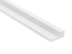 VZOREK - Koncový profil k voděodolnému lamelovému panelu (pět lamel) - pravý - 135 x 29 x 12 mm - BÍLÝ