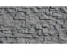 Betonový obklad, Z BETONU, TOLEDO 2, tmavě šedá, 100 x 308 mm, tloušťka 9-26 mm, 0.49 m2