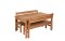 PROWOOD Dřevěný zahradní Nábytek SET L4 - stůl + 2 x lavice
