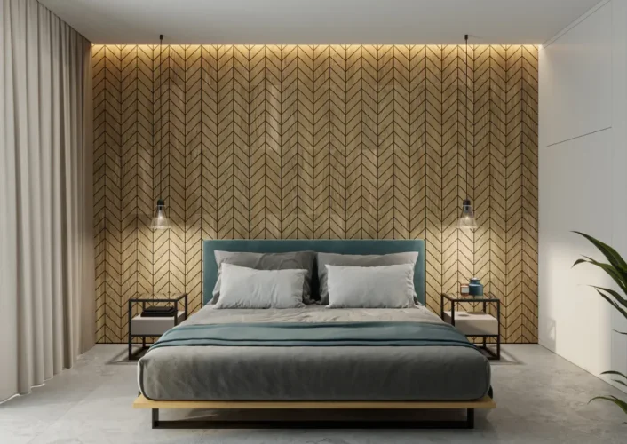 Lamelový panel VERSANNE - DUBOVÁ DÝHA, 600 x 300 x 11 mm, ČERNÝ MDF PANEL