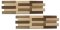 H MINI WOOD, DUB MIX BAREV, 5 řad, broušené lamely - balení obsahuje 2 kusy panelů (650 x 190 mm)