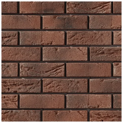 Cihlový obklad, Z BETONU, DALLAS 1, tmavě červená, 215 x 72 mm, tloušťka 21-22 mm, 0,46 m2