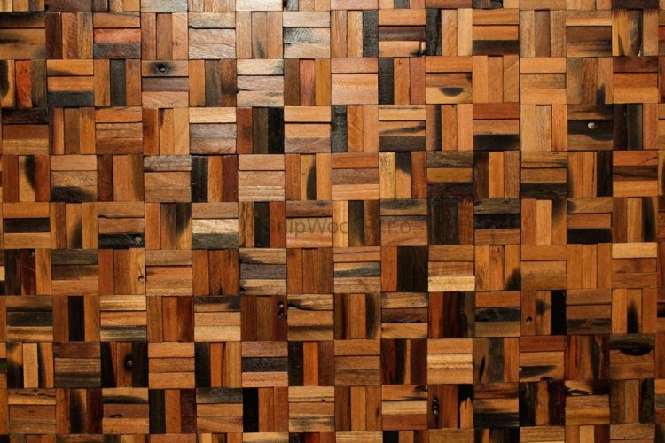 Dřevěná mozaika z exotického dřeva