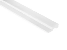 VZOREK - Koncový profil k voděodolnému lamelovému panelu (tři lamely) - pravý - 135 x 45 x 12 mm - BÍLÝ