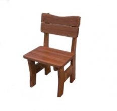 DREWMAX Zahradní židle z masivního smrkového dřeva 50 x 55 x 93 cm