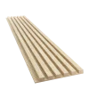 Drevené lamely ÚZKE na LAMINOVANEJ doske (MDF), EURÓPSKY DUB, CPL PREMIUM + MDF, 24 x 300 x 2750 mm (0,825 m2)