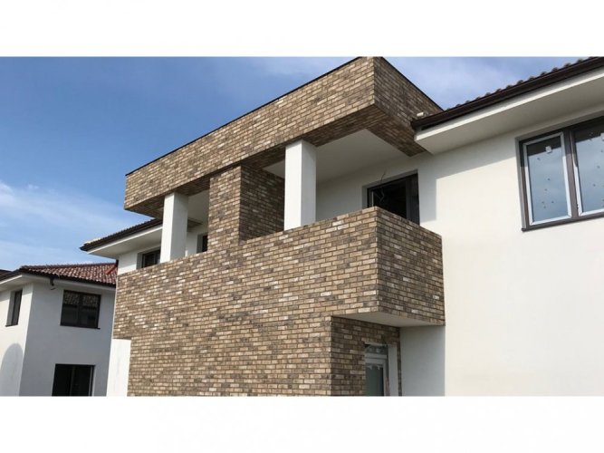 Cihlový obklad, Z BETONU, CAMBRIDGE 10, hnědá, 208 x 63 mm, tloušťka 12-18 mm, 0.91 m2