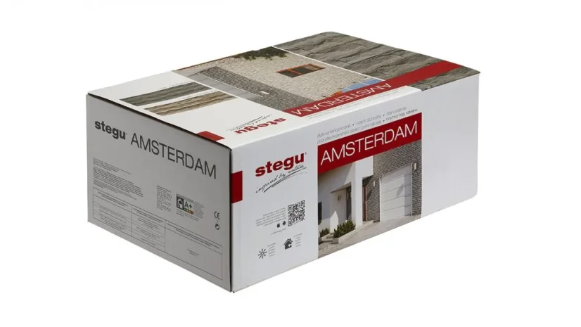 Betónový obklad, Z BETÓNU, AMSTERDAM 1 - BEIGE, sivá, 76 x 260 mm, hrúbka 9-25 mm, 0.59 m2