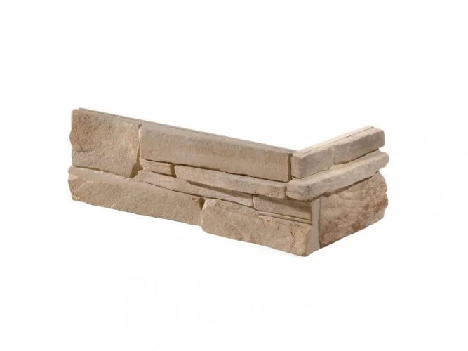 Betónový obklad, ROH, Z BETÓNU, GRENADA 7, svetlohnedá, 325 x 150 mm, hrúbka 22-38 mm, 0.28 m2