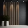 Koncový profil pre vodotesný lamelový panel (päť lamiel) - pravý - 2700 x 29 x 12 mm - DUB ŠEDÝ