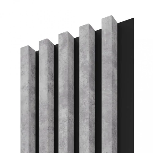 VZOREK - Dřevěná lamela LINEA COMFORT 5 - urban / černá - ROZMĚR VZORKU: 132 x 123 mm