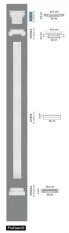 Pilaster - 345 x 407 x 95 mm