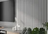 Stěnové obkladové panely do interiéru - obývacího pokoje vedle televize
