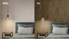 Lamelový panel VADS - DUBOVÁ DYHA, 600 x 300 x 11 mm, ČIERNY MDF PANEL