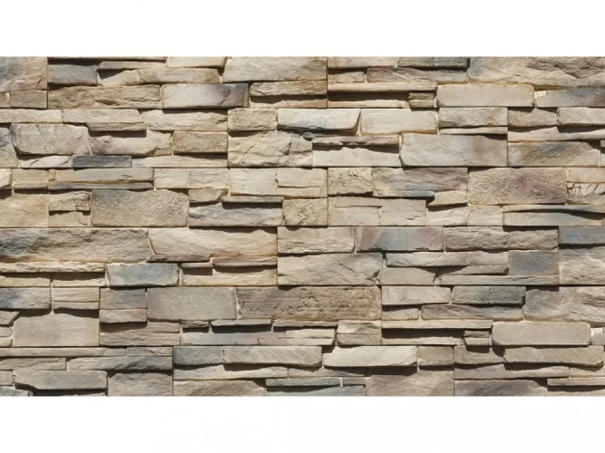 Betonový obklad, Z BETONU, GRENADA 3 - mocca, hnědá, 550 x 117 mm, tloušťka 22-38 mm, 0.32 m2