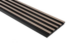 Vodotesný lamelový panel (päť lamiel) - DUB ŠEDÝ, 2700 x 120 x 12 mm