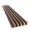 Dřevěné lamely ŠIROKÉ na DÝHOVANÉ desce (MDF), OŘECH DÝHA, 46 x 300 x 2750 mm (0,825 m2)