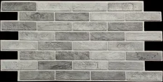PVC dekorační panely - Old Black Brick, 960 x 485 x 0,35 mm