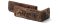 Betonový obklad, ROH, Z BETONU, RUSTIK 568, hnědá, 80 - 185 x 60 mm, tloušťka 10-18 mm, 0.57 m2
