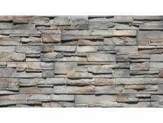 Betonový obklad, Z BETONU, GRENADA 4 - volcanic, šedá, 550 x 117 mm, tloušťka 22-38 mm, 0.32 m2